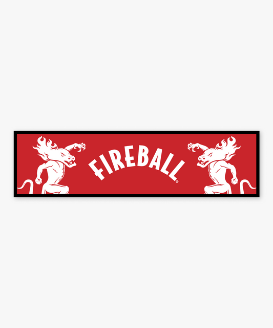Felt bar mat / 89x24cm / Red/White