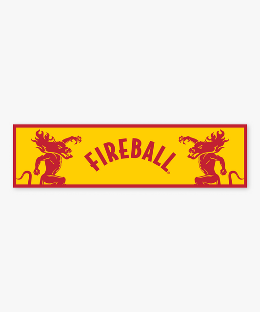 Felt bar mat / 89x24cm / Yellow/Red